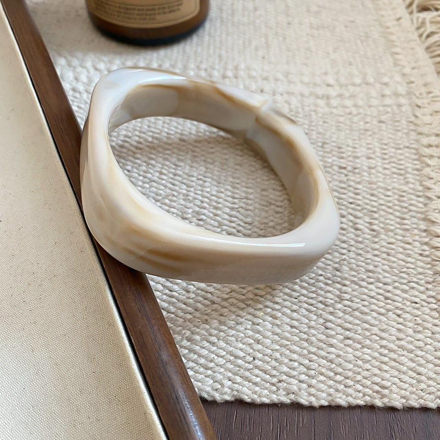 Acrylic Glossy Blooming Korean Style Simple Light Luxury Bracelet