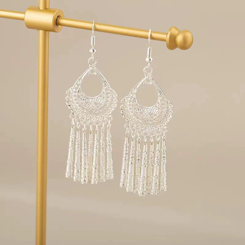 High Sense Small Chinese Ethnic Water Earrings