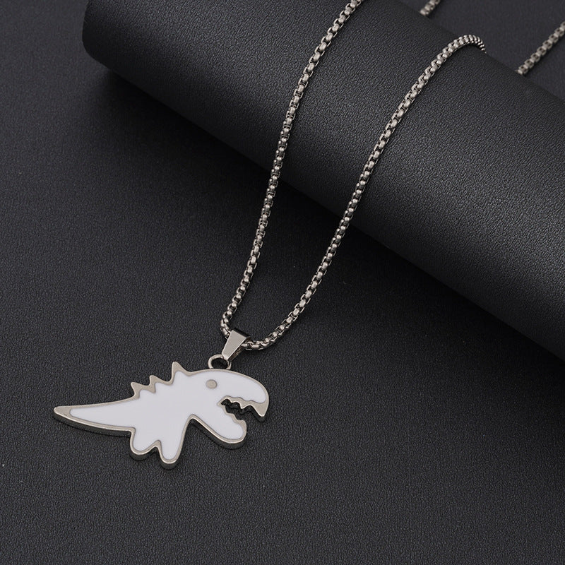 Women's & Men's Steel Hip Hop Fashion Catwalk Sweater Necklaces