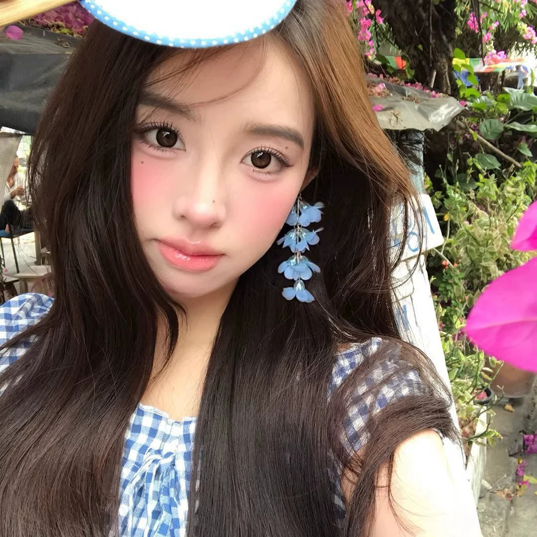 Flower Female Seaside Vacation Dopamine Fashion Temperament Earrings
