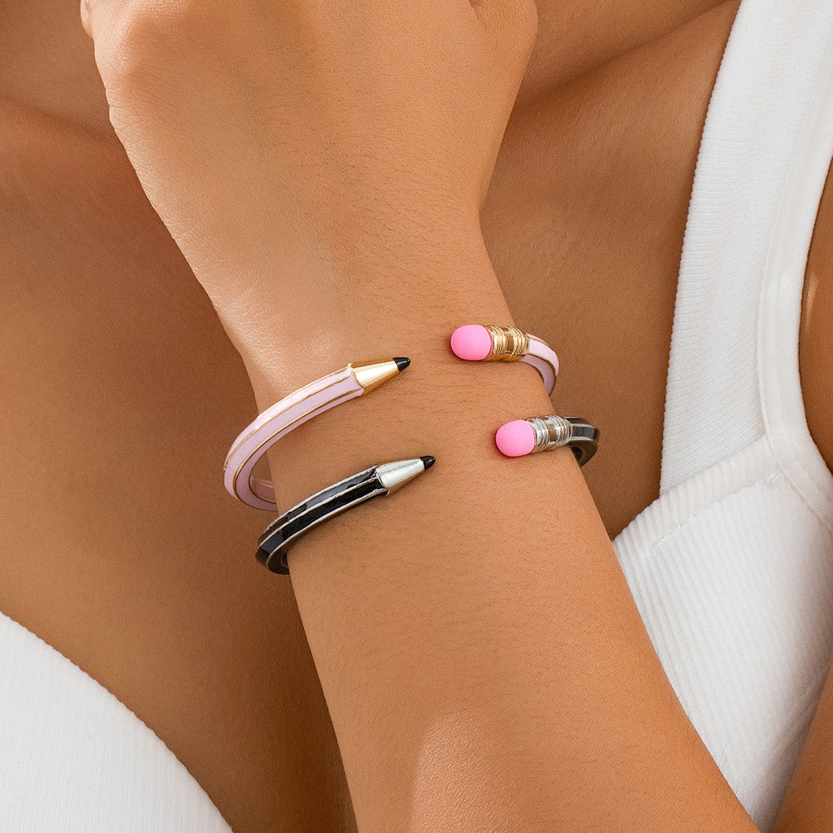 Wild Color Pencil Shape Simple Irregular Female Spring Bracelet