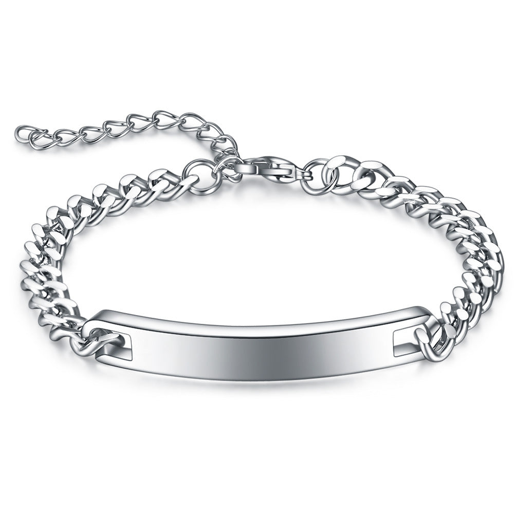 Personalized Simple Four-color Stainless Steel Curved Fashion Bracelets