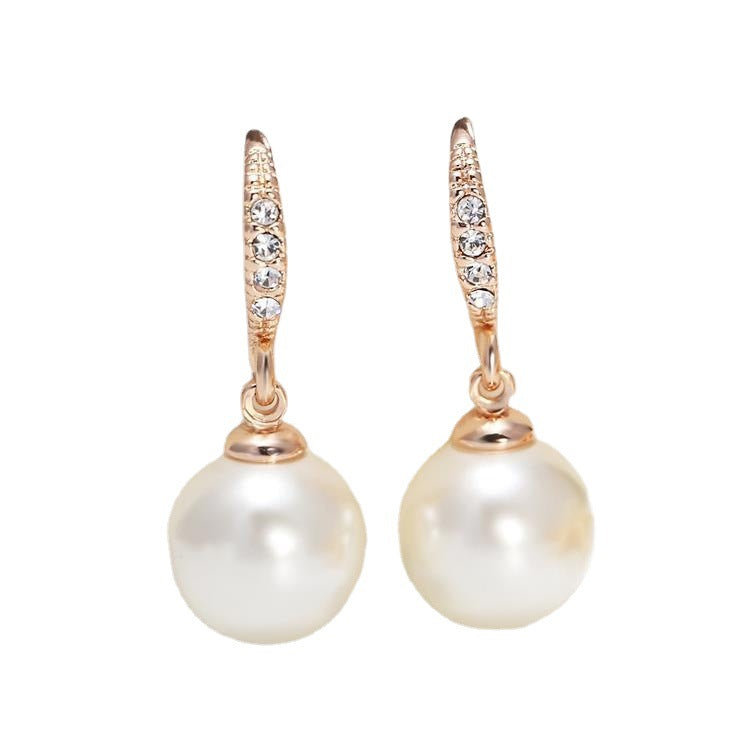 Pearl Female Trendy Long Temperament Western Earrings
