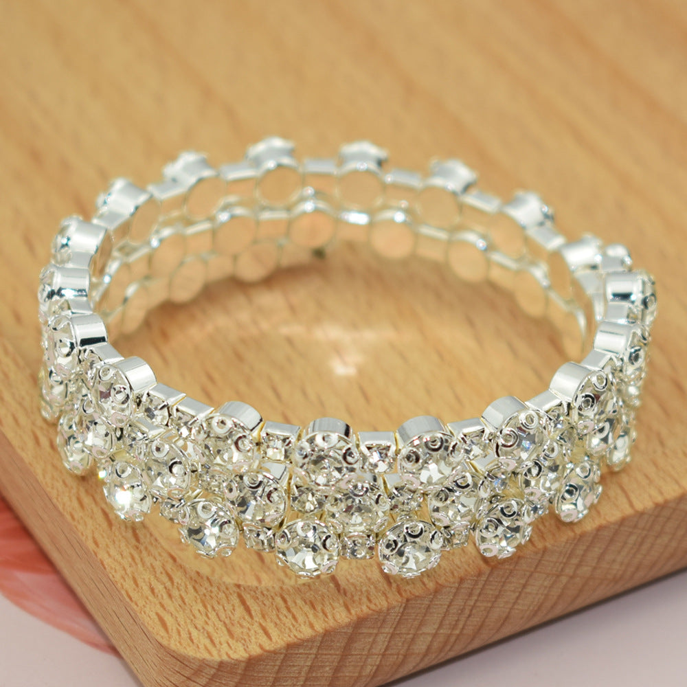 Pretty Exaggerated Personalized Temperament Female Row Bracelets