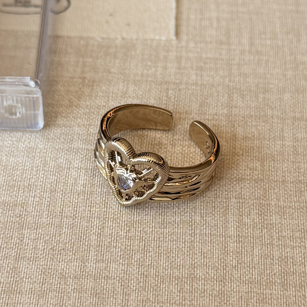Coffee Gold Rotating Pony Open Exquisite Fantasy Childlike Rings