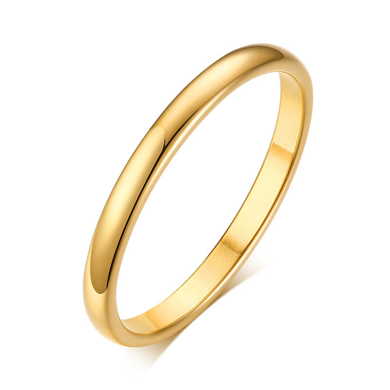 Titanium Steel Stainless Scenery Surface Simple Rings