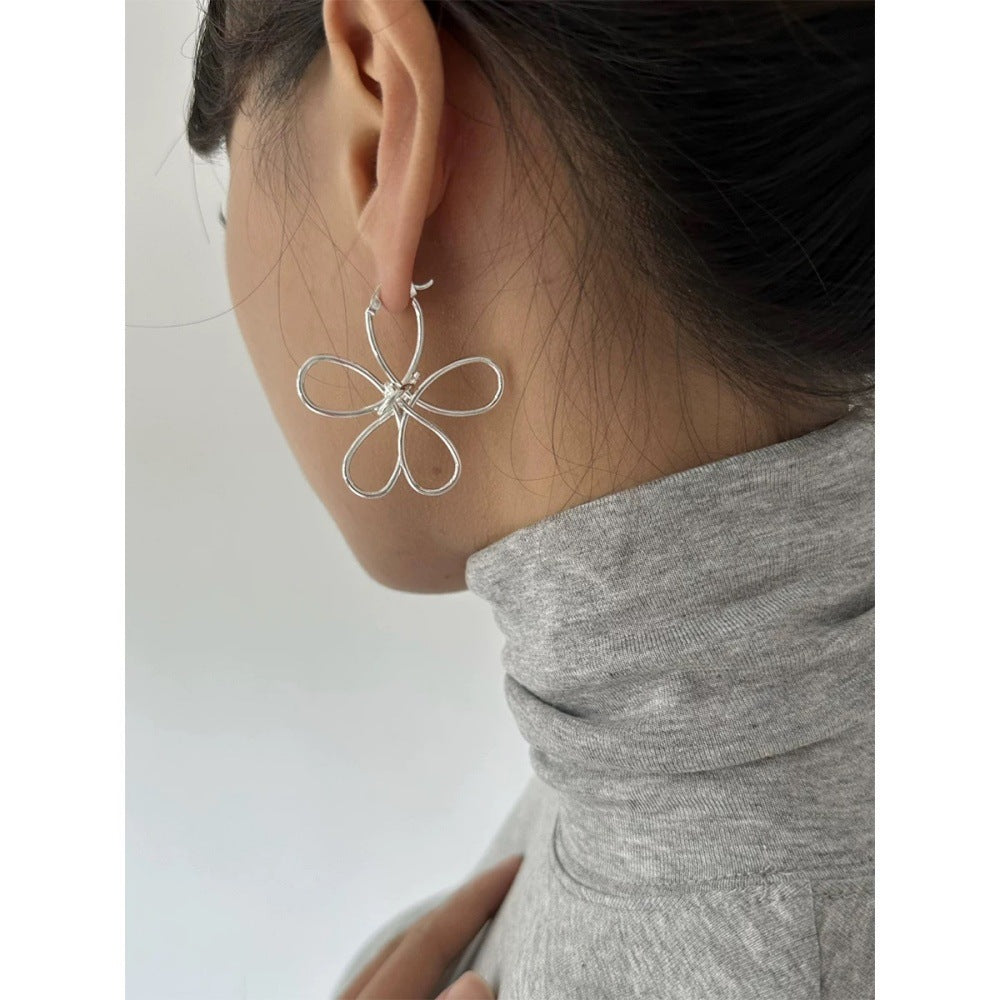 Women's Style Temperament Personality Everyday Joker Line Earrings