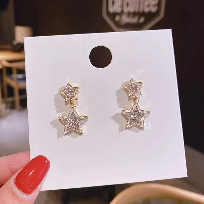 Women's Luxury Camellia Design Drip Glazed Flower Fashionable High-grade Earrings