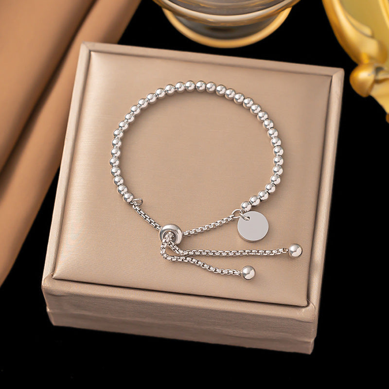 Red Rope Roman Numerals Double Peach Heart Bracelets