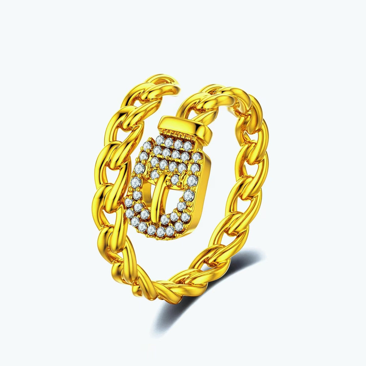 Women's Advanced Hollow Chain Open Nordic Style Rings