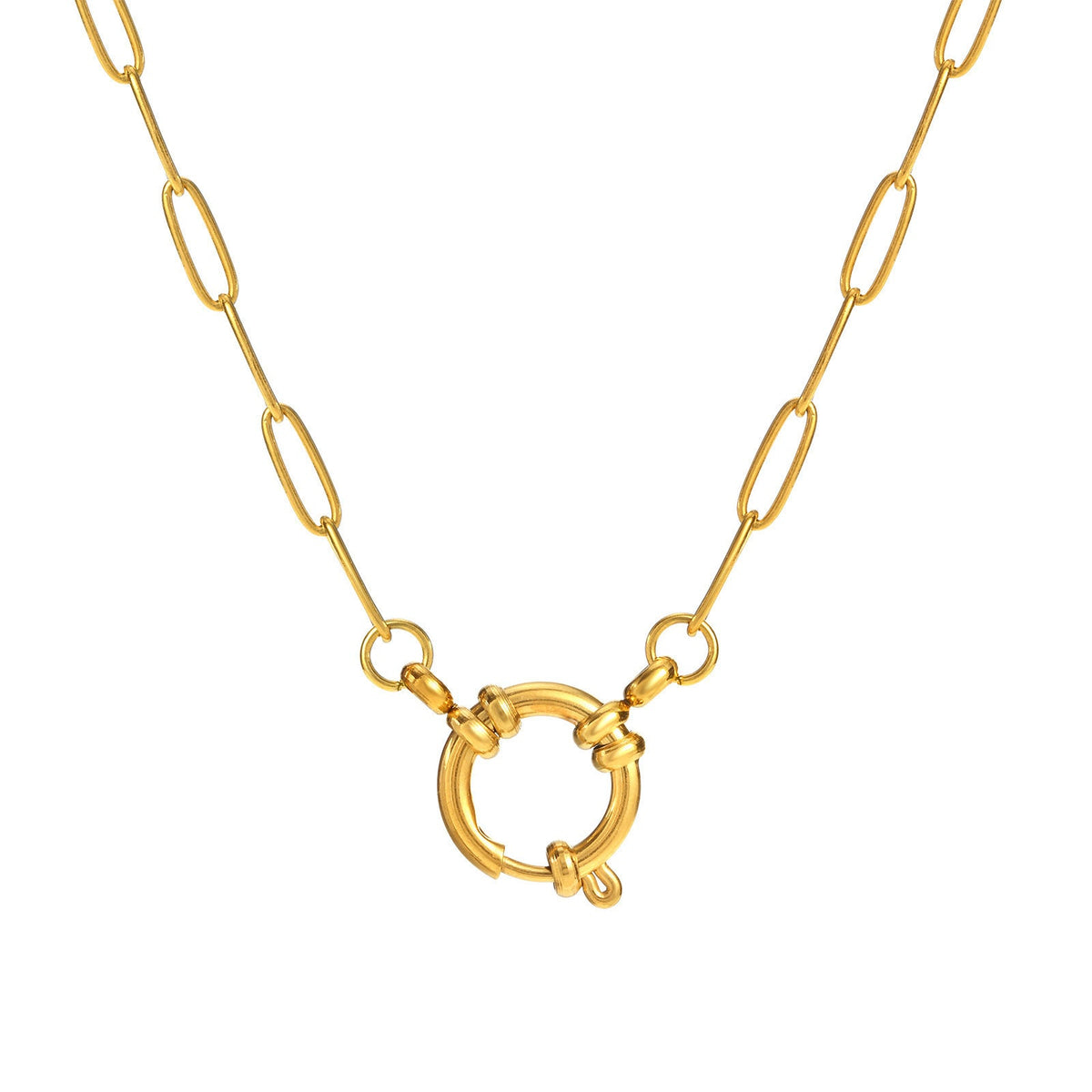 Everyday Fashion Daily Necessities Series Vacuum Electroplating Gold Protection In Necklace