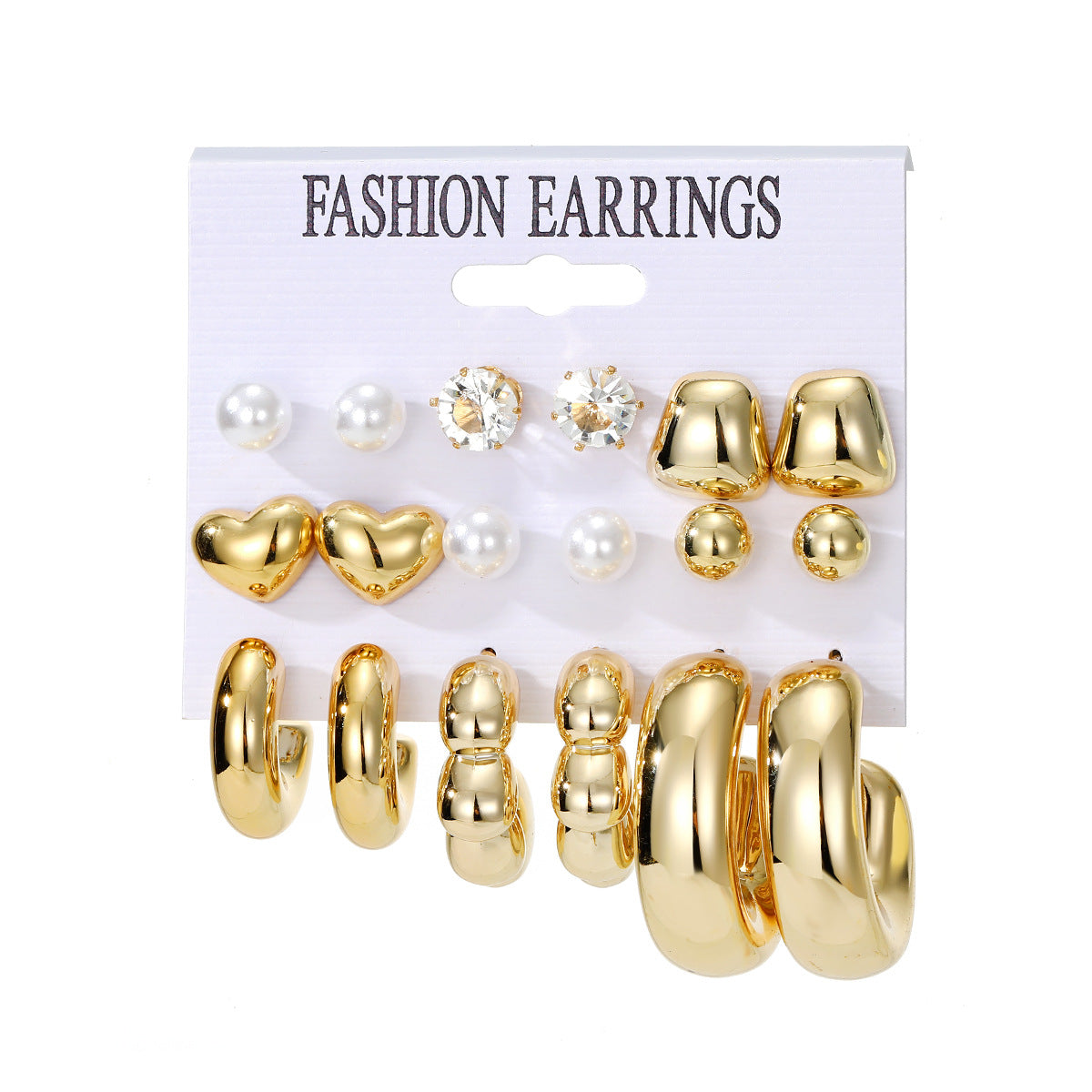 Design Butterfly Heart Water Drops Diamond Imitation Earrings