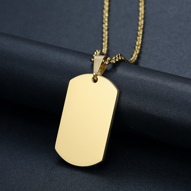 Tag Carved Thermal Transfer Engraving Material Holiday Necklaces
