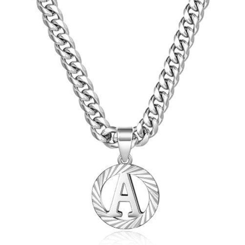 Men's Style White Gold Color Cuban Link Chain Necklaces