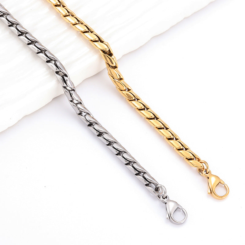 Manager Titanium Steel Dan Stainless Gold Female Bracelets