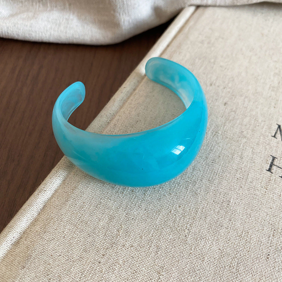 Acrylic Glossy Blooming Korean Style Simple Light Luxury Bracelet