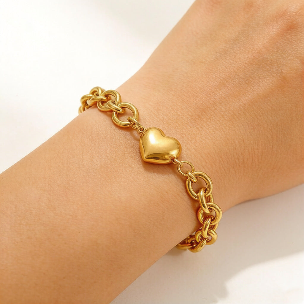 Women's Mei Chen Gold Simple Versatile Personality Affordable Luxury Bracelets