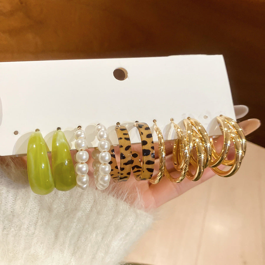 Flower Pearl Tassel Light Luxury High-grade Ear Rings