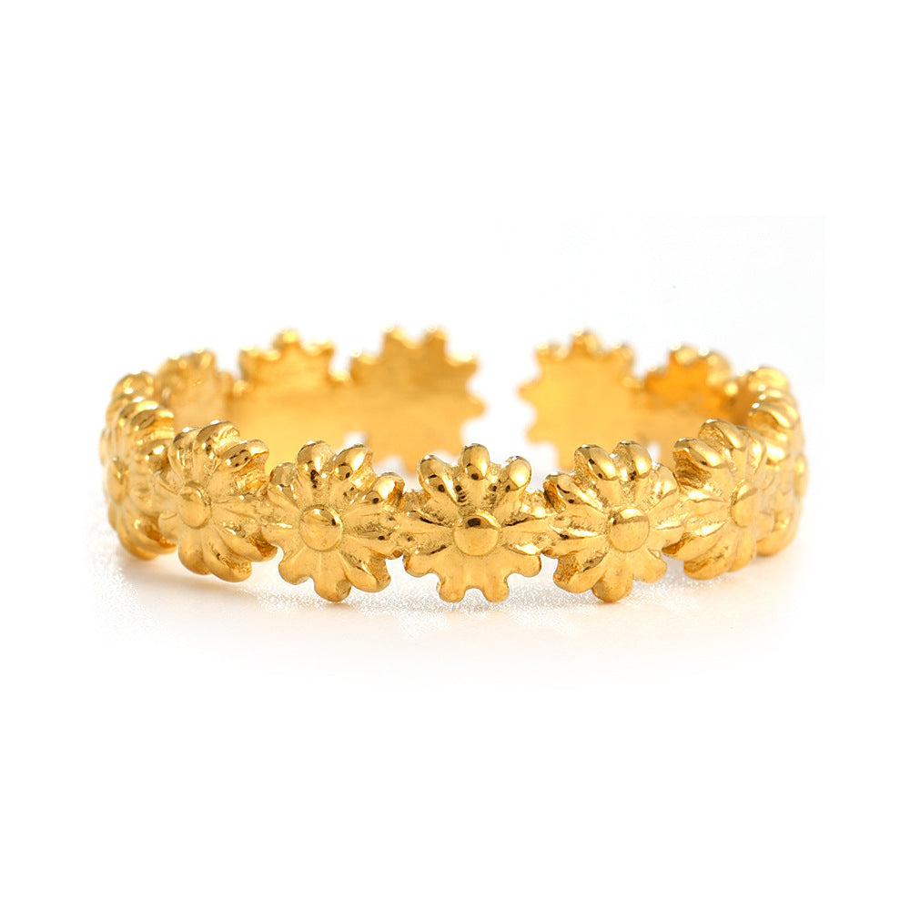 Women's Steel Good-looking Open Fashion Trendy Light Rings