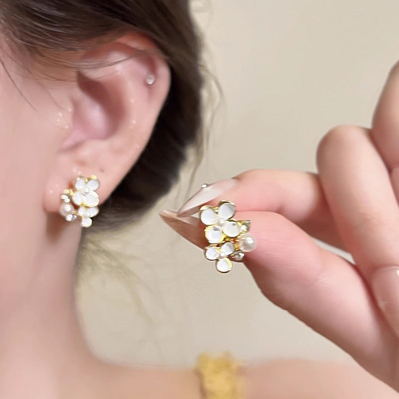 Flower Female Seaside Vacation Dopamine Fashion Temperament Earrings