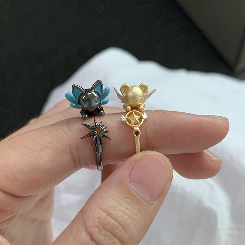 Magic Cartoon Female Exquisite Cute Fashion Open Rings