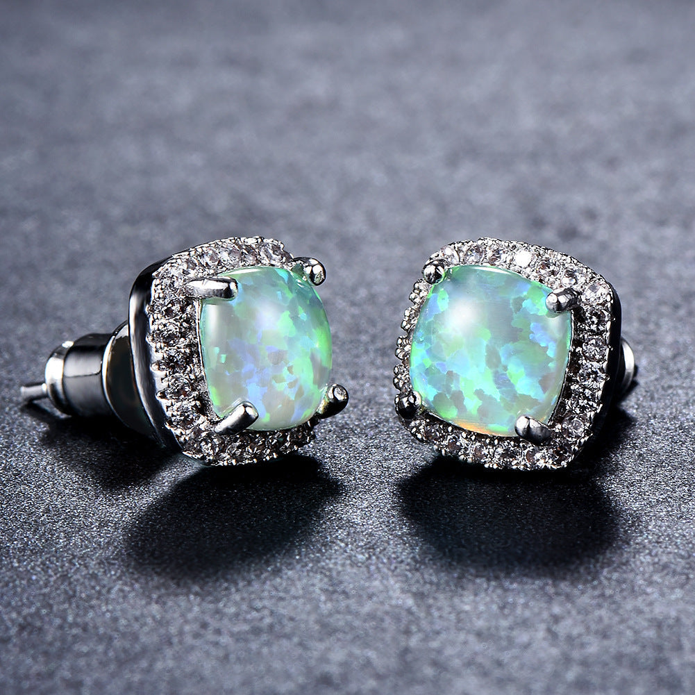 Korean Style Fashion Ear Clips Diamond Full Rhinestone Zircon Earrings