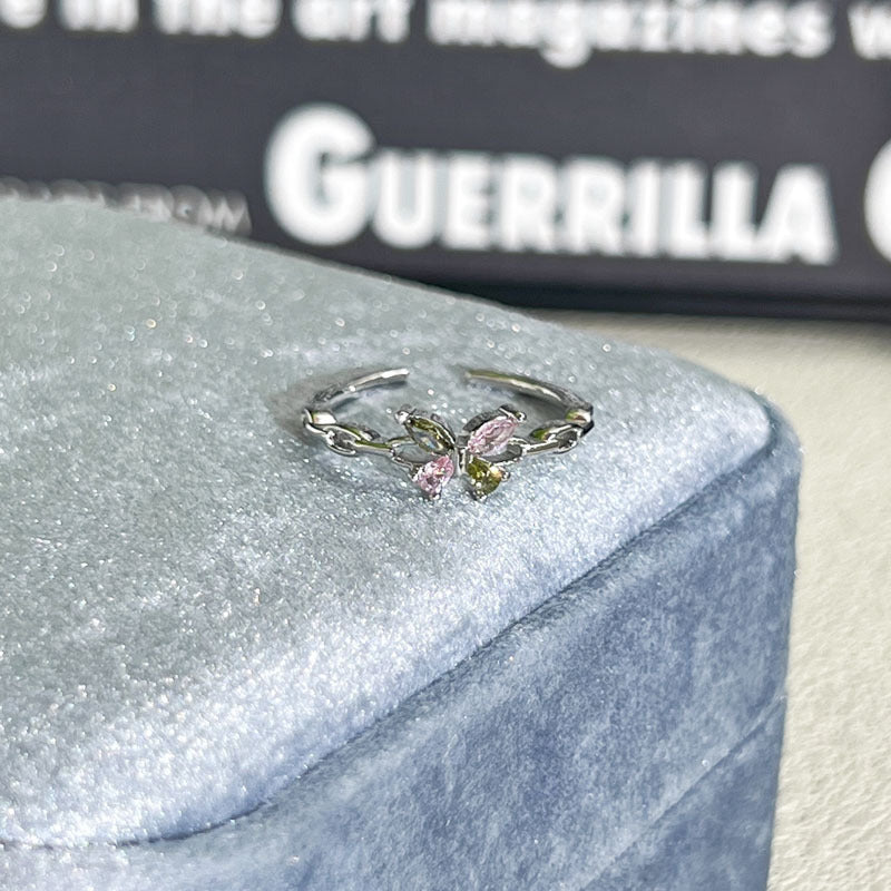 Shiny Diamond Female Cold Wind Simple Korean Style Niche Rings
