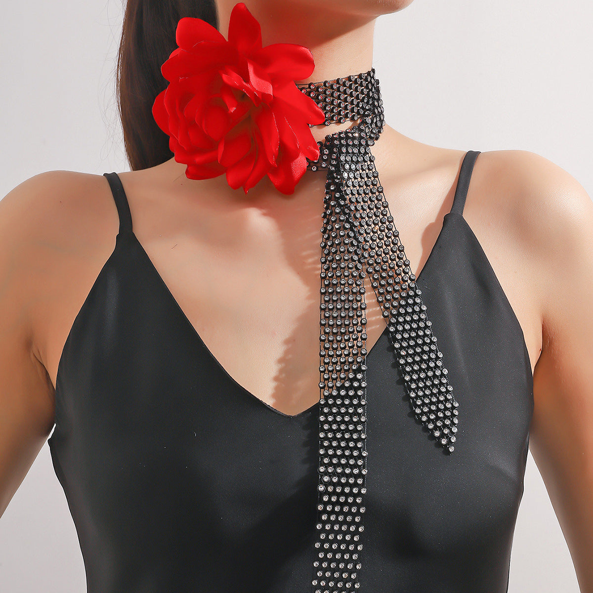 Exaggerated Diamond Mesh Width Dinner Accessories Necklaces