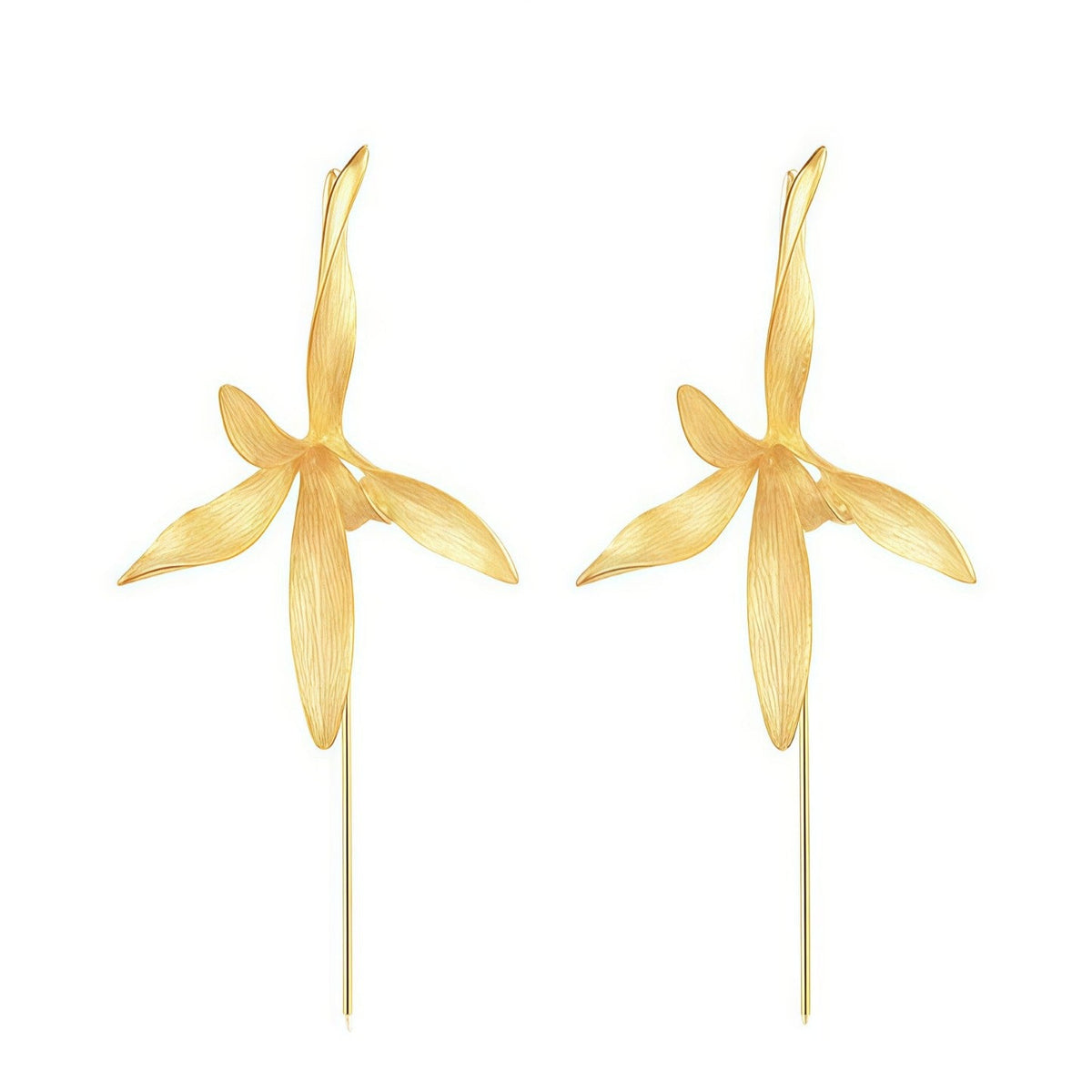 Women's Chinese Orchid Exquisite Light Luxury Unique Design Flower Niche Temperament Earrings