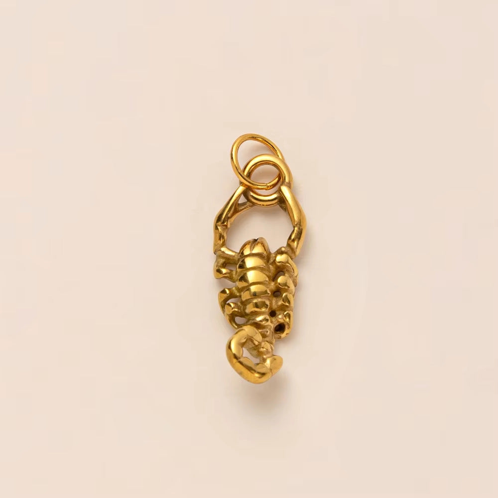 Stainless Steel Ocean Series Parts Furnace Vacuum Plating Gold Pendants