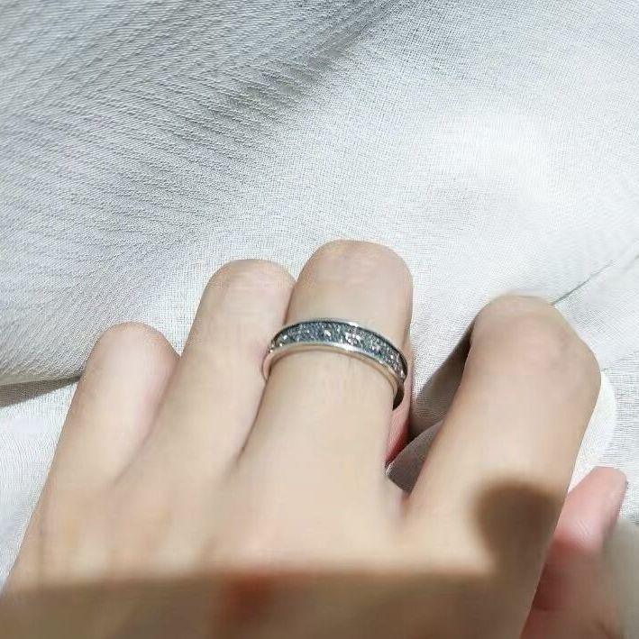 Men's Fashion Personality Cross Heart Open Adjustable For Boyfriend Rings