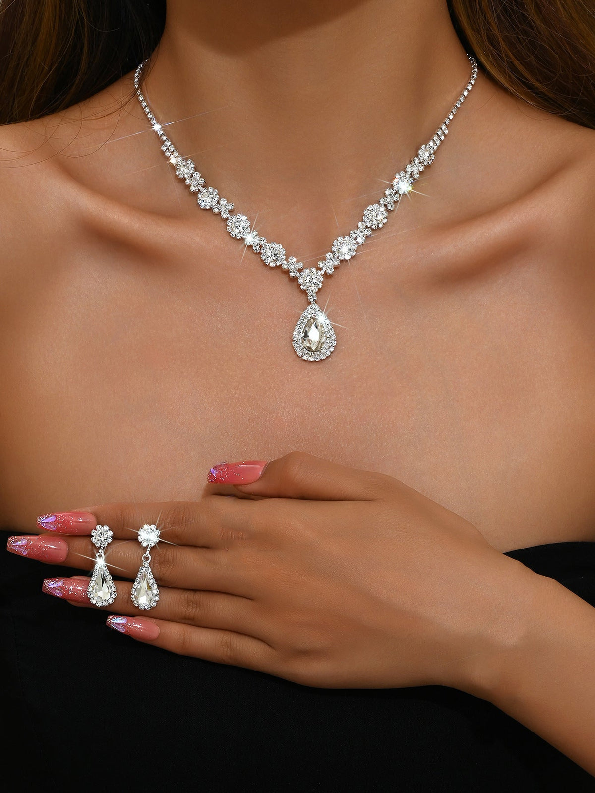 Special Price Fashion High-grade Crystal Gem Necklaces