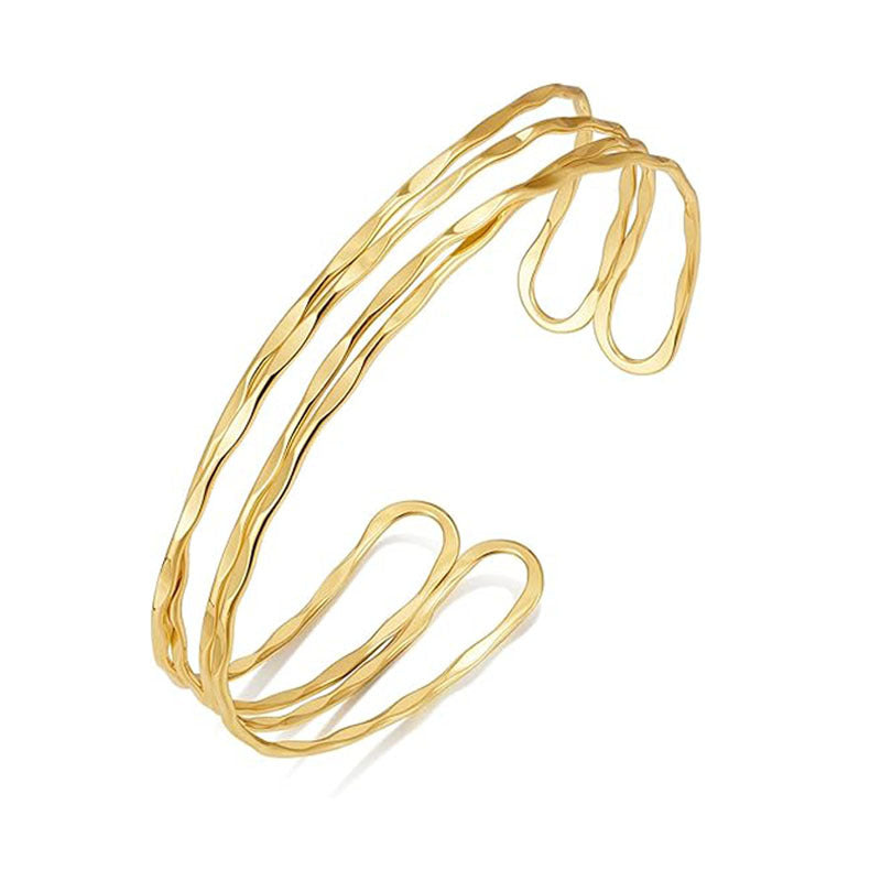 Exaggerated Geometry Open Wide Female Simple Personality Bracelets