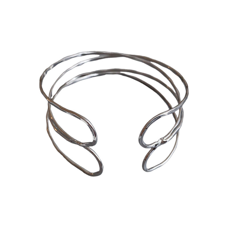 Simple Line Winding Metal Opening Unique Bracelet