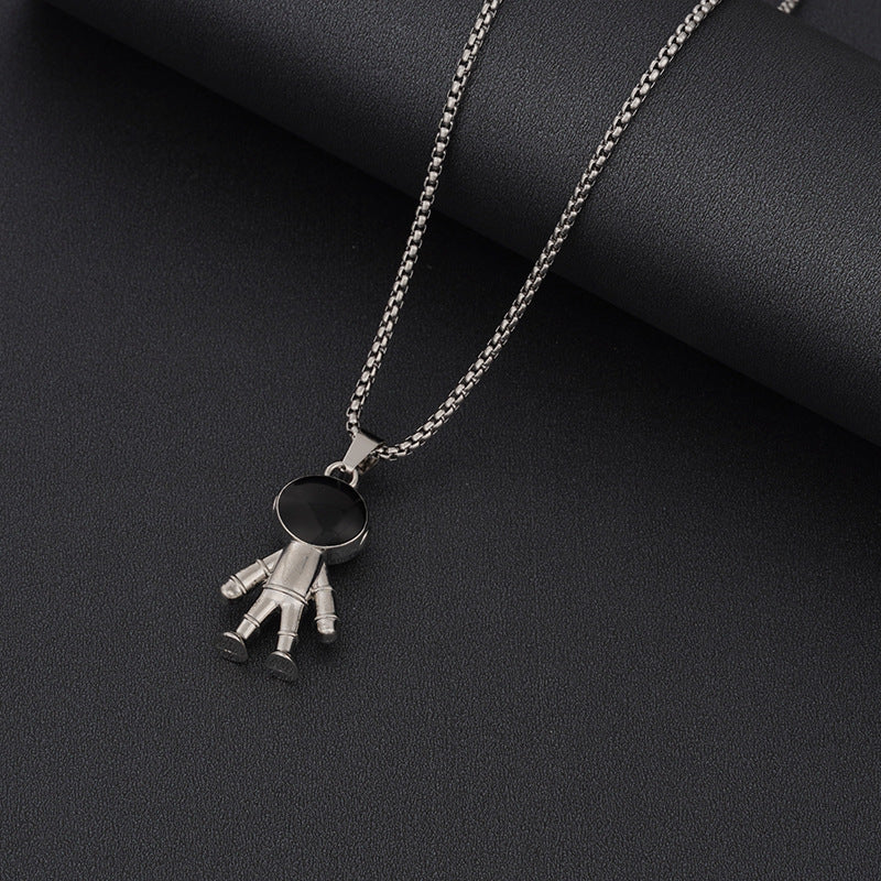 Women's & Men's Steel Hip Hop Fashion Catwalk Sweater Necklaces