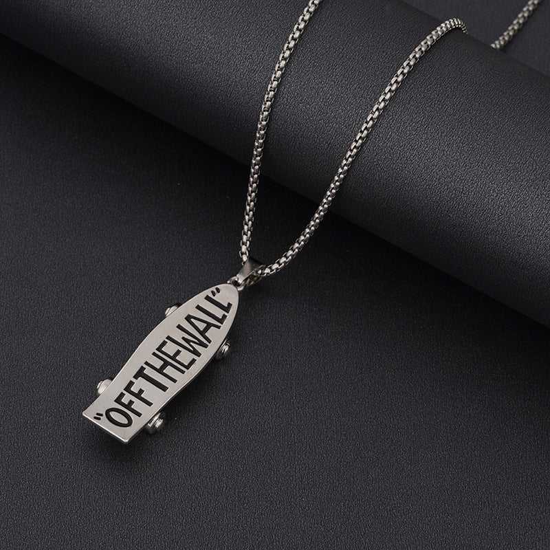 Women's & Men's Steel Hip Hop Fashion Catwalk Sweater Necklaces