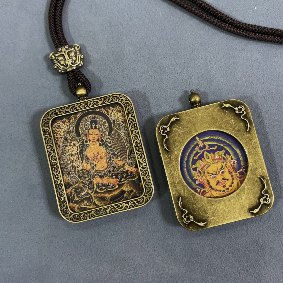 Double-sided Home Twee Zodiac Eight Patron Saints Scenic Pendants