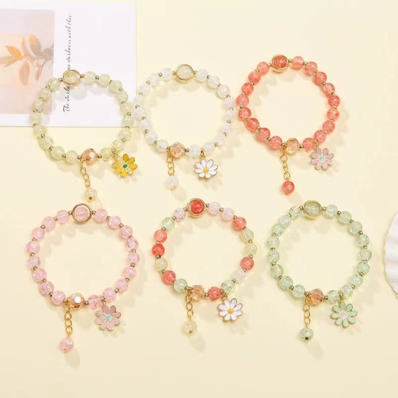 Women's Little Daisy Hot Flower High-grade Crystal Bracelet