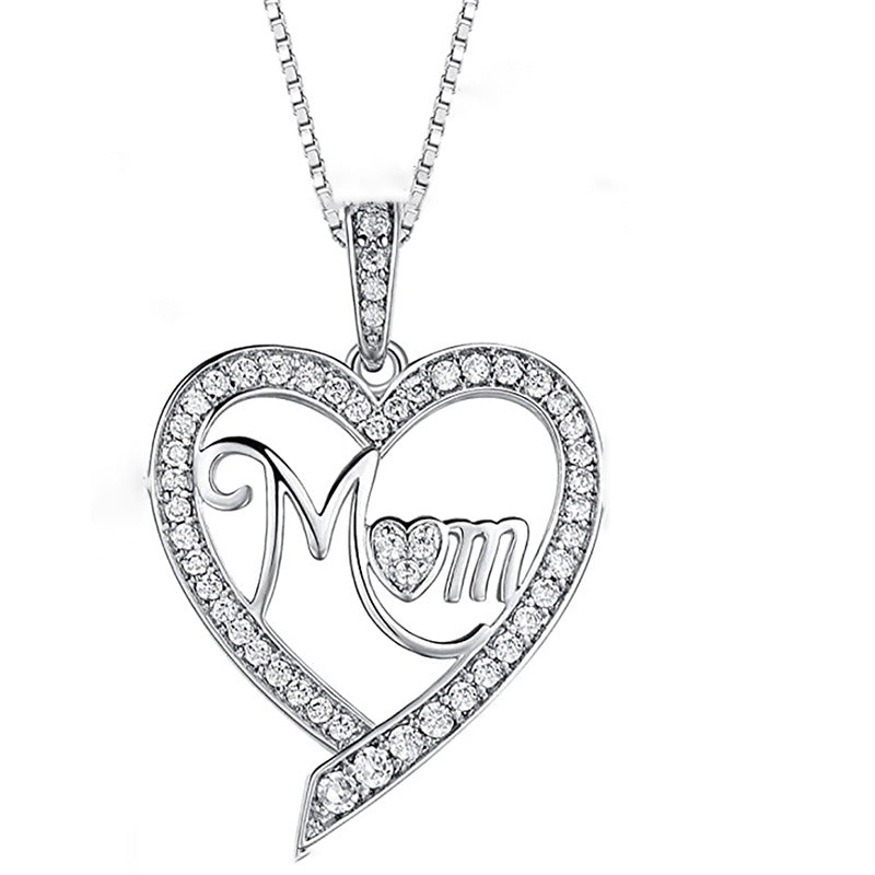 Glamorous Shi Mother's Day Gift Heart-shaped Necklaces