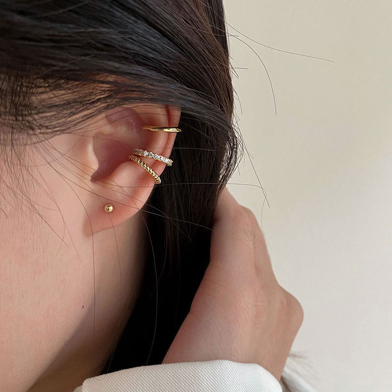 Bone Elegant High-grade Without Pierced Female French Style Ear Clip