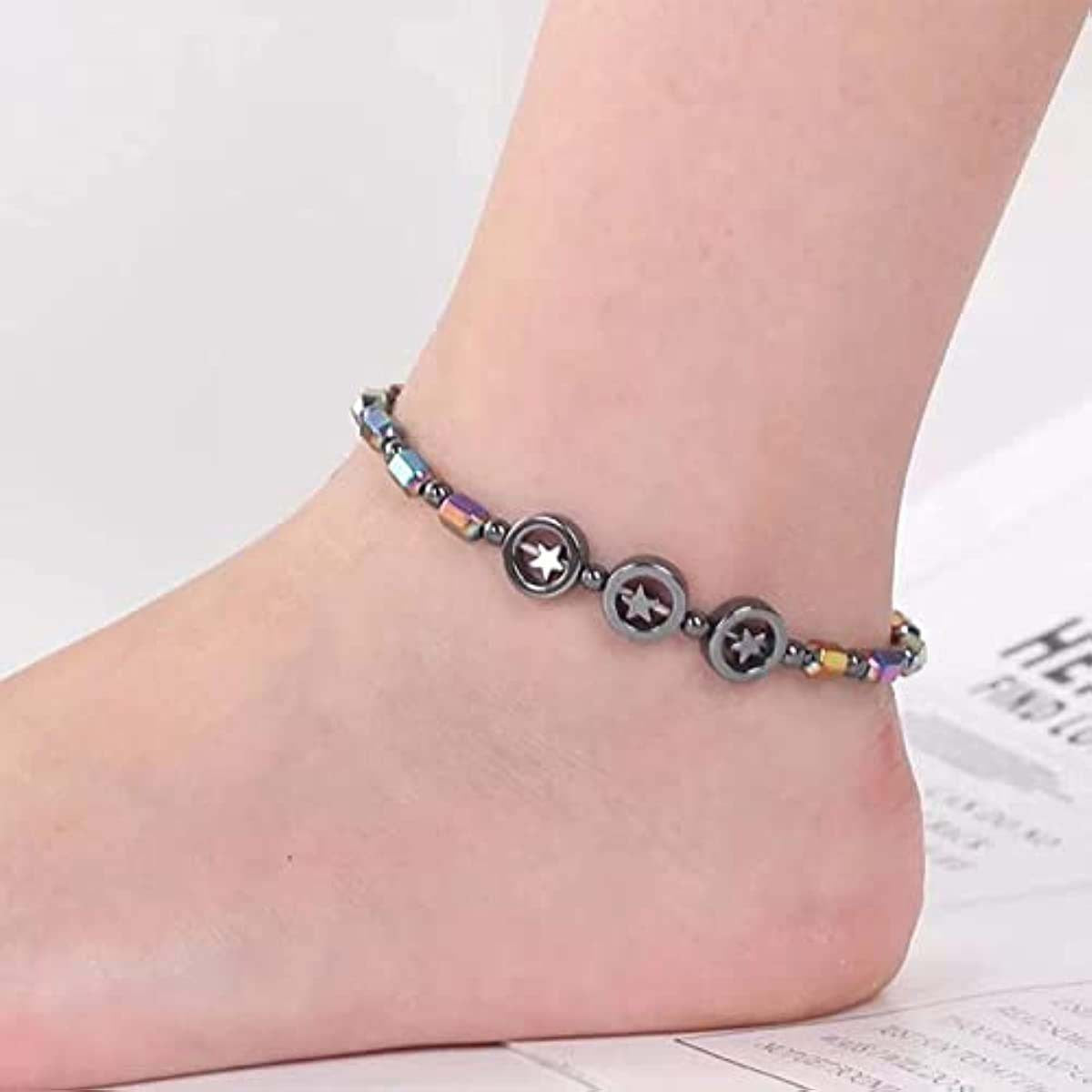 Women's Yoga Magnet Natural Stone Haematite Bracelet