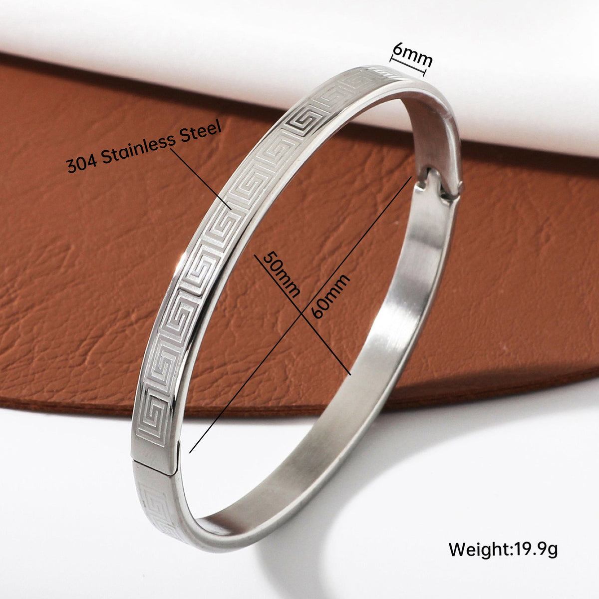 Creative Simple Corrosion Great Wall Clip Bracelet
