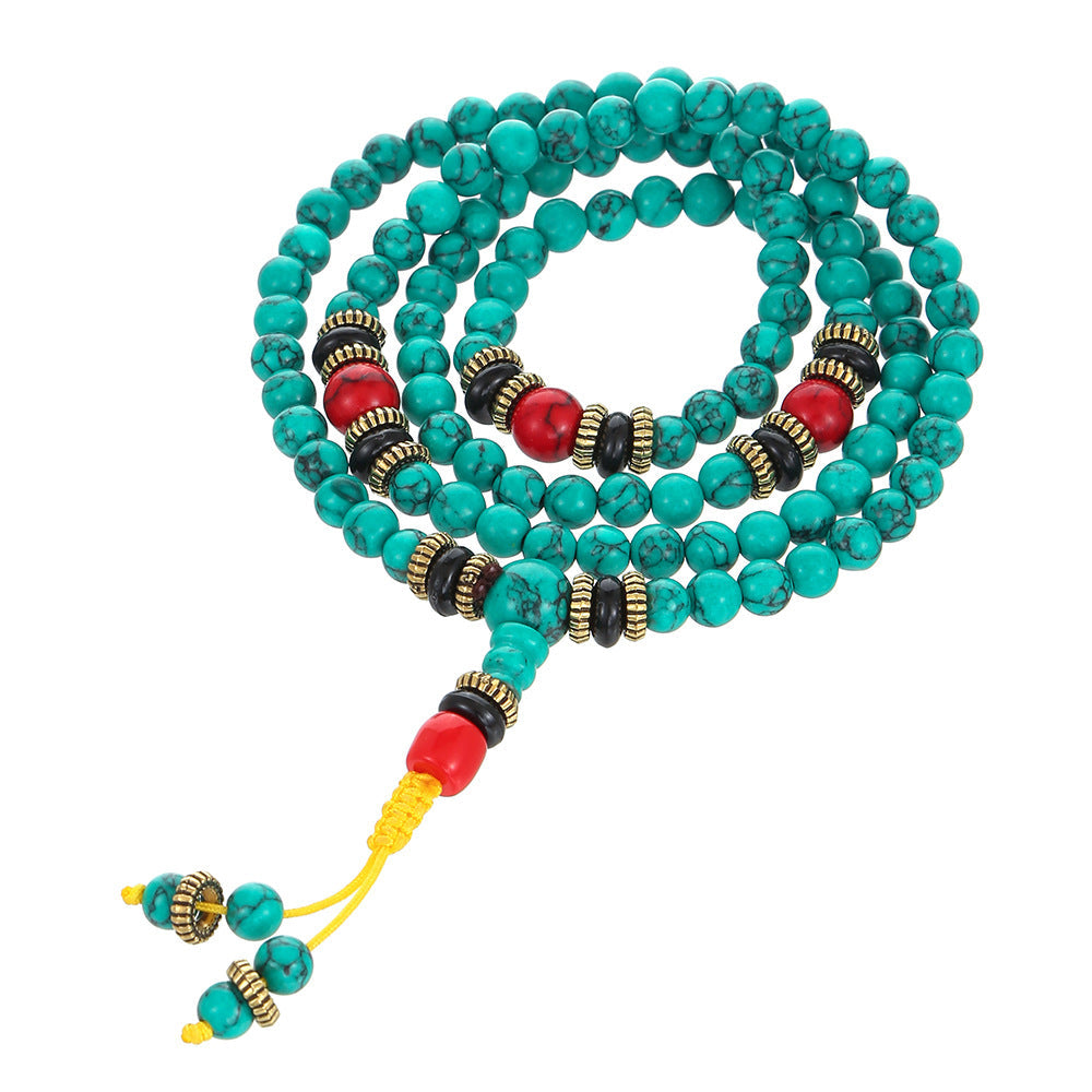 Women's & Men's Turquoise Beads Tibetan Ethnic Style Bracelets