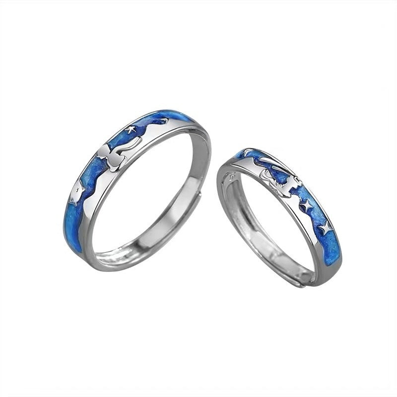 Epoxy Oath Of Love Wedding Valentine's Rings