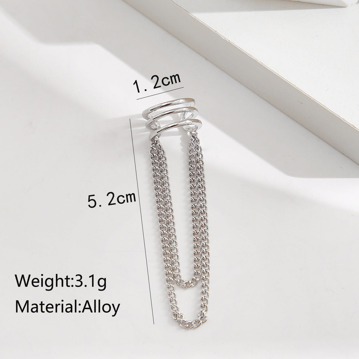 Fashion Creative Simple Cold Style Sier Ear Clip
