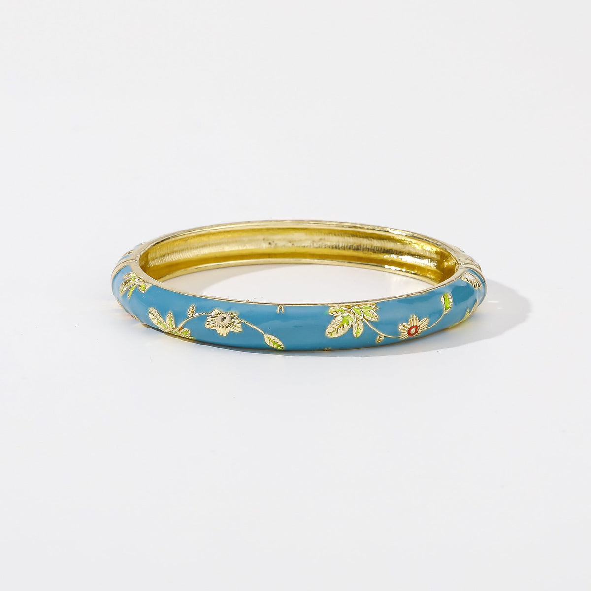 Old Zinc Alloy Imperial Palace Tourist Souvenir Enamel Bracelets
