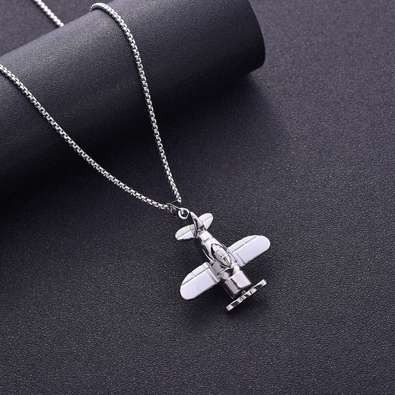 Women's & Men's Steel Hip Hop Fashion Catwalk Sweater Necklaces