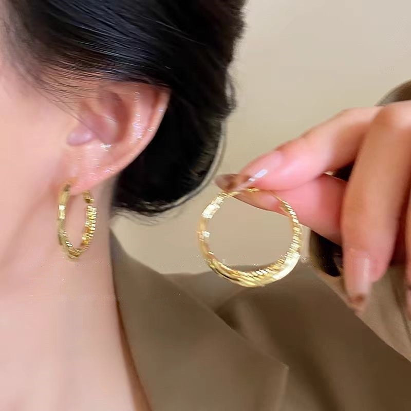Women's Round High-grade Light Luxury Minority Design Tassel Earrings