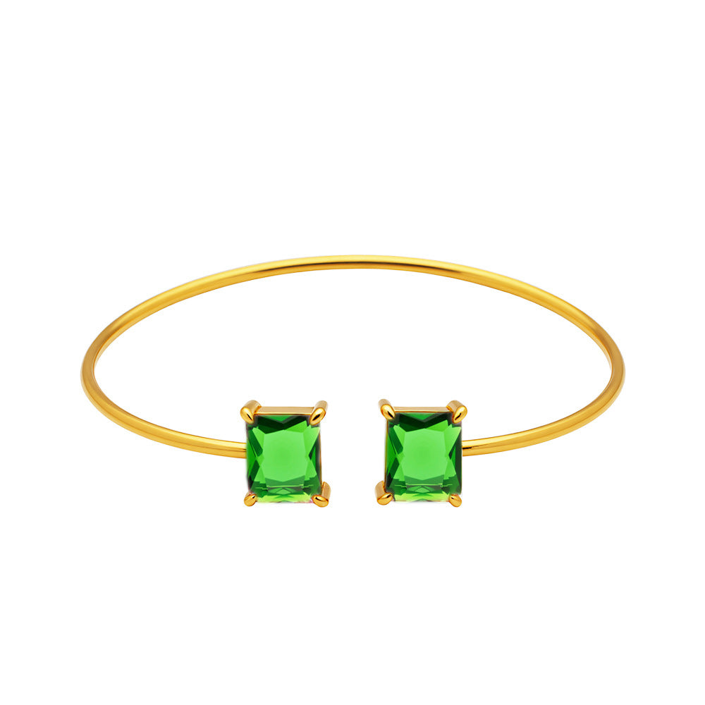Female Fashion Design Sense Color Square Bracelets