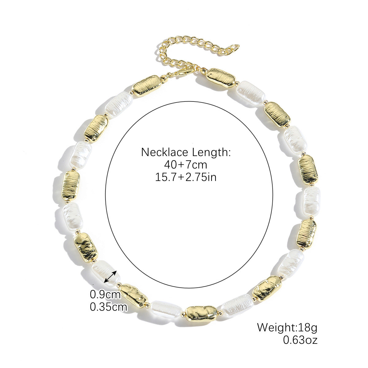 Women's Pearl Special Interest Light Luxury High-grade Retro Irregular Necklace